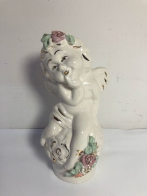 3-61-074 Статуэтка Ангелок на шаре цветная лепка _5900736