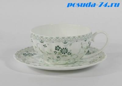 Н 1133000 ДЭЙЗИ ГРИН н-р 370мл чашка чайная с блюдцем 1/2 HATORI (Freydis) Австрия 12896_3205613