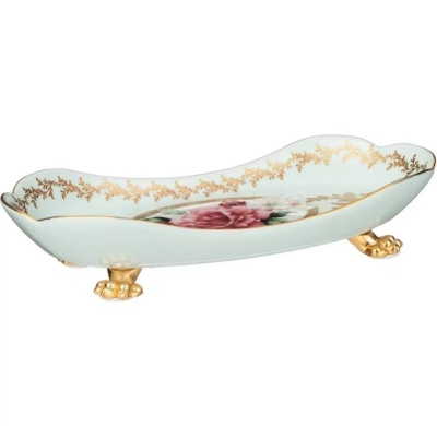 БЛЮДО ДЛЯ СЕРВИРОВКИ 21*10,5*4,5 см Фарфор/Стекло/Металл 46-1345_8413909