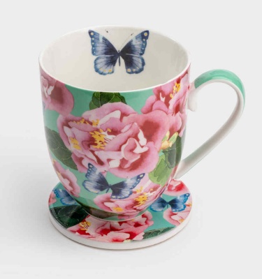 Кружка  400 мл с подставкой 