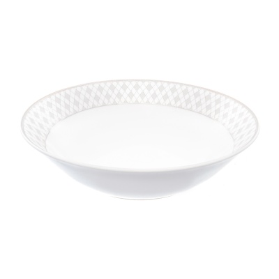 G077 салатник 23см Серебряная сетка Repast  Чехия 47589