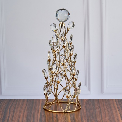 M-JX-16808  Елка с хрусталиками, 15х15х36 см._6902071