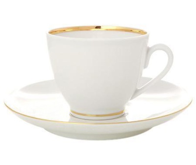Чашка с блюдцем кофейная 140 мл ф. Весенняя рис. Белоснежка арт. 81.13908.00.1 (ЛФЗ)