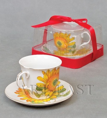 20027 Пара чайная 250 мл ''Подсолнух'' _7802742
