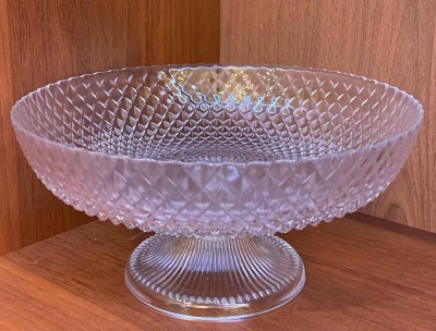 Фруктовница на ножке 25 см, в - 12см, стекло Турция_5200206