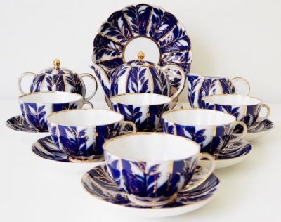 Сервиз чайный 6/20 пред. форма Тюльпан рис. Зимний вечер арт. 81.11143.03.1 (ЛФЗ)_1600640