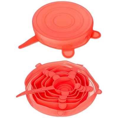 НАБОР КРЫШЕК УНИВЕРС. СИЛИК. КРУГ.6 ШТ D=6/9/11/14/16/19СМ  h=3 СМ											_8415048