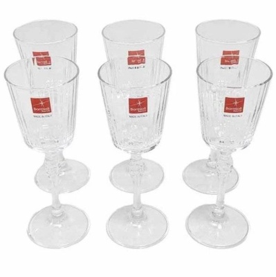 Florian фужер для белого вина 245мл 6шт  /матовая полоса золото/ Bormioli Rocco Италия 63080_9709510