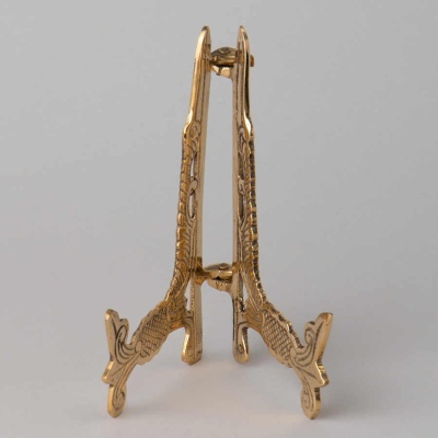 ПОДСТАВКА ДЛЯ ТАРЕЛОК/КНИГ ВЫСОТА=19см латунь Индия 733-176_8414844