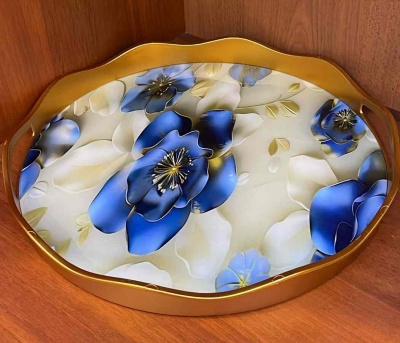 Поднос 38 см (эпоксидная смола) в ассорт. Турция_5200232