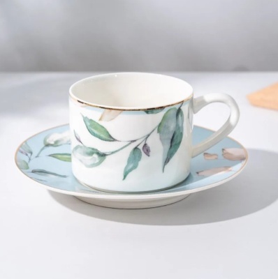 Чайный набор 1персона 2 предм.  Оливи, (нью бон) Jewel ПС0027-03/1