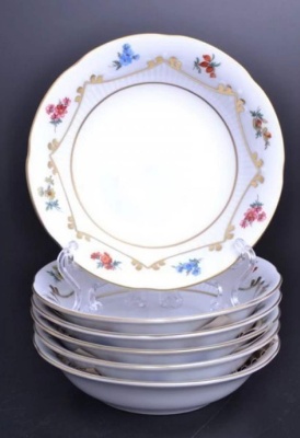 Салатник 13см Venezie Blumen Polirgold Bavaria Германия 01837_9708885