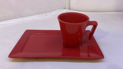 Чайная пара фарфор Oxford Чашка 200мл, блюдце 24*14 см Бразилия