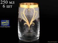 25015/24259/250 Идеал стакан для воды 250 мл (6шт.) Богемия Чехия 18515_9703495